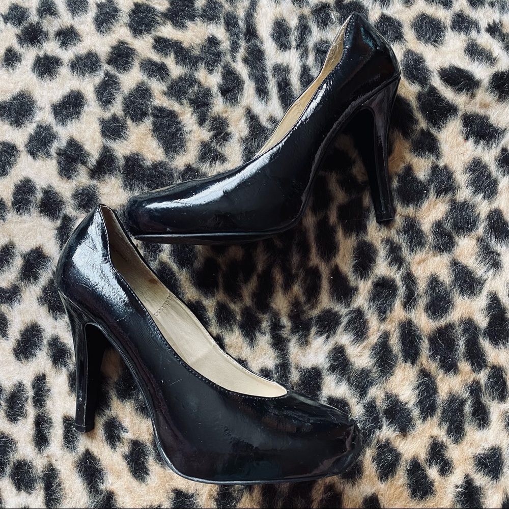 Maurices patent black heels